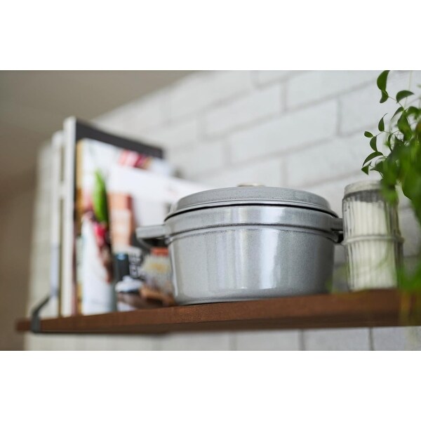 Staub 14cm / 0.75 qt Cast Iron Round Cocotte Pot, Graphite