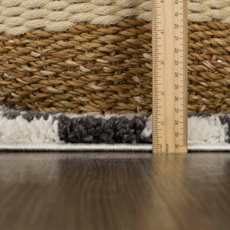 Hauteloom Butch Living Room, Bedroom Patio Outdoor Area Rug - Farmhouse - Taupe,Beige - 2' x 3'