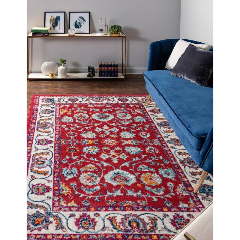 Traditional Taylor Collection Area Rug - Magenta - 10'x14'