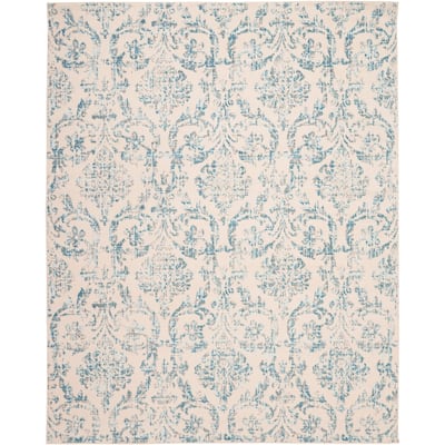 Nourison Jubilant Vintage Farmhouse Damask Area Rug
