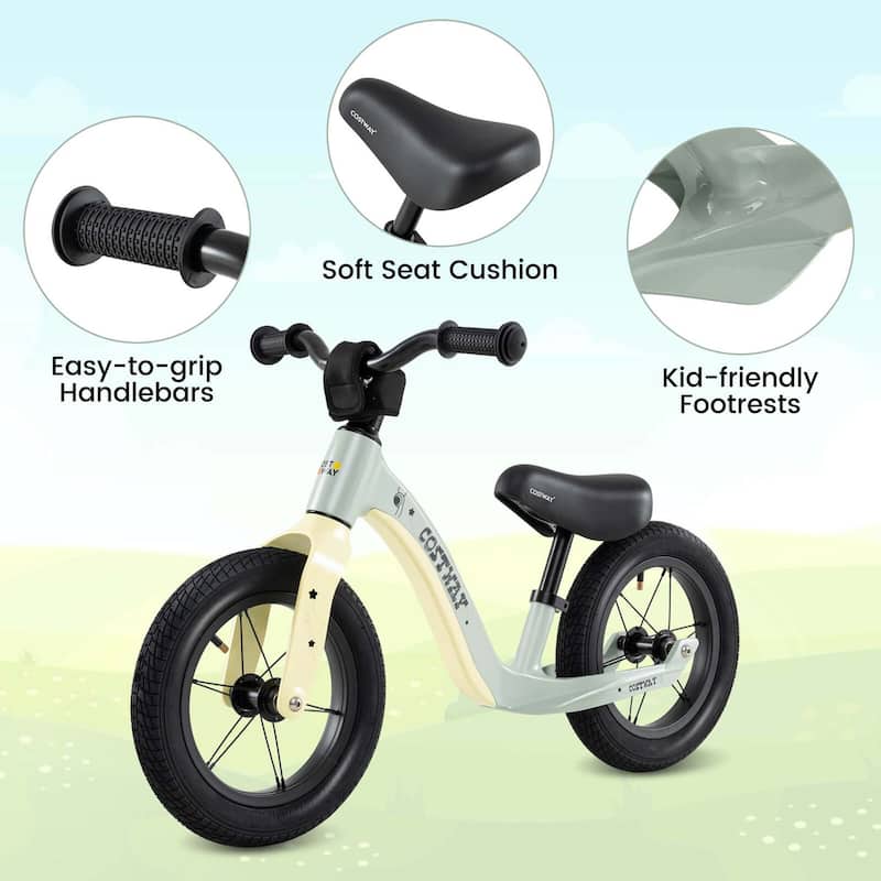 Costway 12 Inch Magnesium Toddler Balance Bike No Pedal Training - See Details