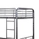 preview thumbnail 4 of 3, Metal Full/Full Bunk Bed, Gunmetal Gray