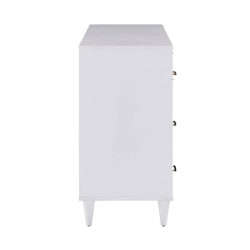 Prudence White and Natural Finish 8-Drawer Dresser by iNSPIRE Q Modern