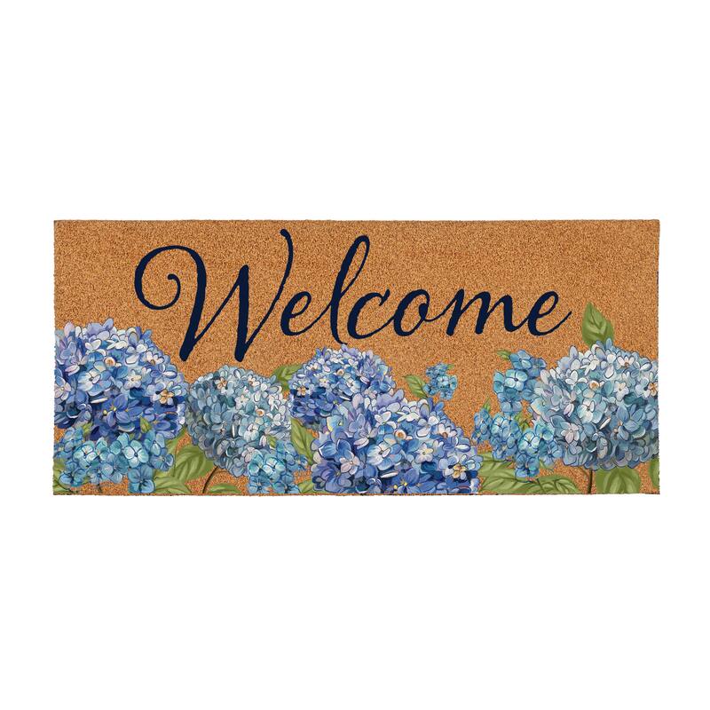 Hydrangea Haven Coir Door Mat - 22" x 10"