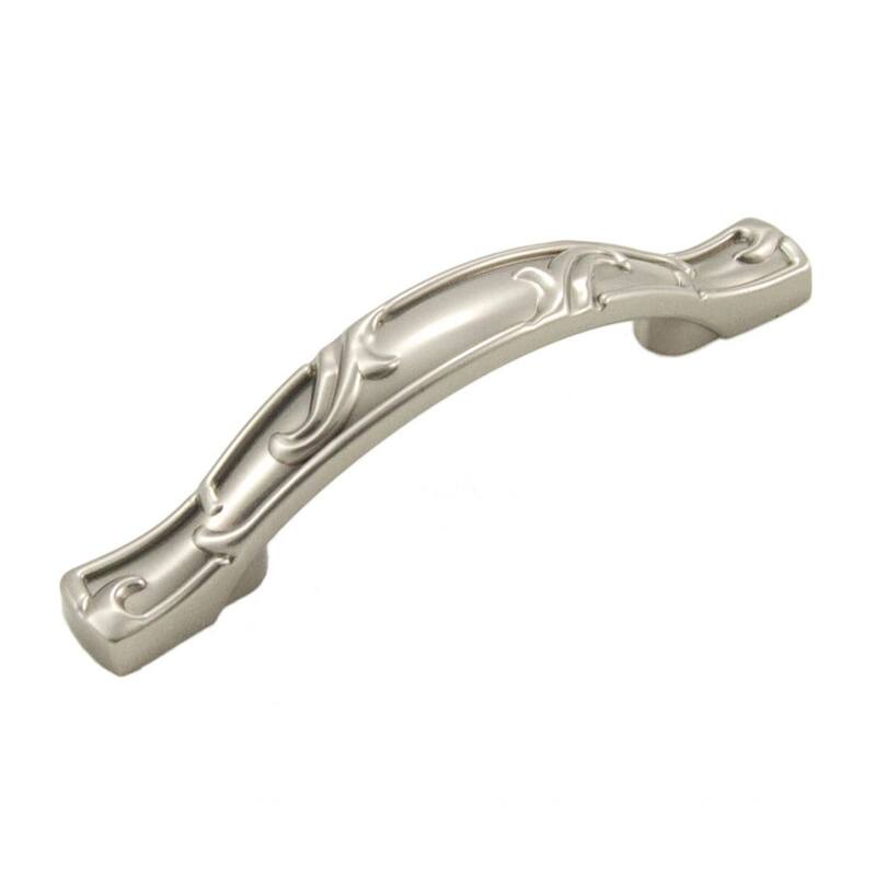RK International Nottingham 3 Inch Center to Center Arch Cabinet Pull - Satin Nickel