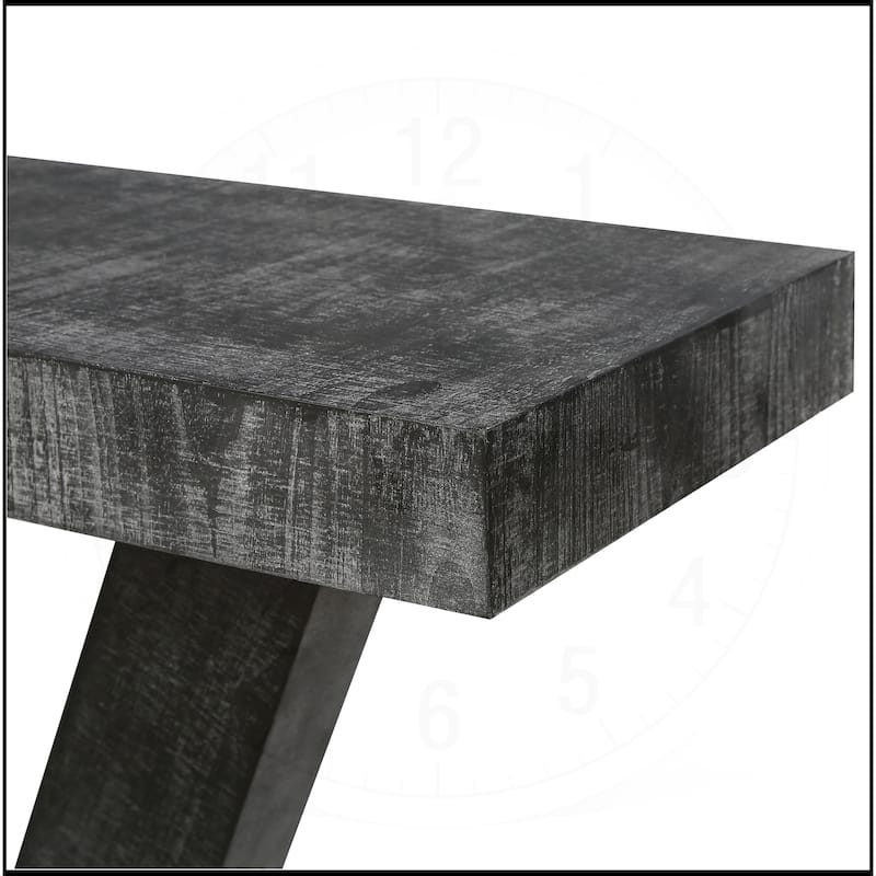 60 Inches Vintage Distressed Wood Entryway Console Table