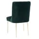 preview thumbnail 80 of 124, SAFAVIEH Couture Nolita Velvet Accent Chair - Mustard / Brass - 28"x23"x35.3" - 28" W x 23" D x 35" H