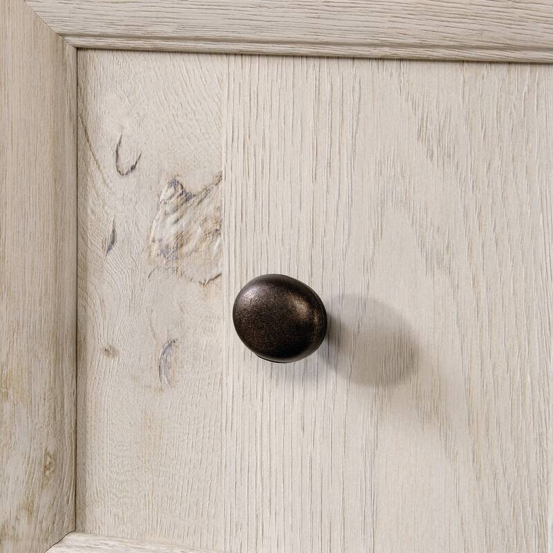 Engineered Wood Coastal Computer Desk with Slide-Out Keyboard Tray, Gray