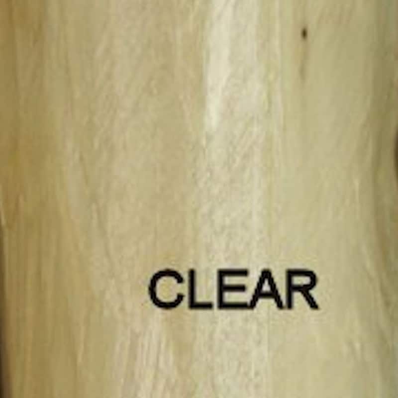 56" X 88" X 48" Clear Wood Double Bed