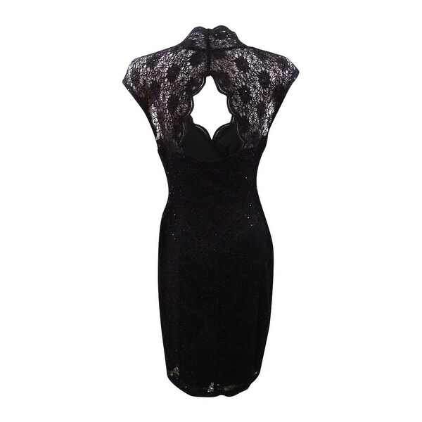 connected lace sweetheart sheath dress