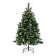 preview thumbnail 16 of 19, 4.5-ft Spruce Pre-Lit or Unlit Artificial Christmas Tree with Glitter Branches Red Berries Pinecones by Christopher Knight Home