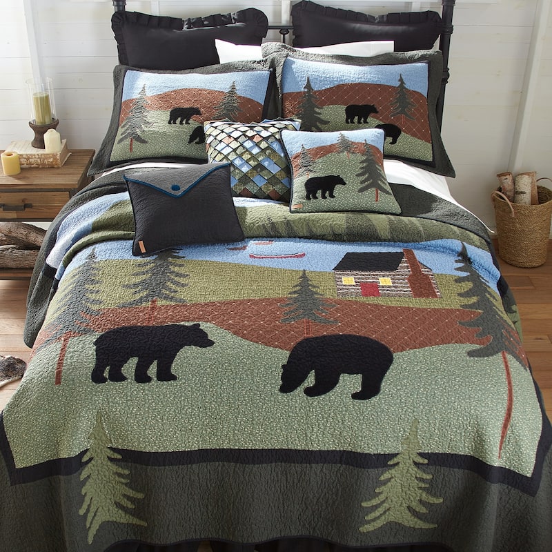 Donna Sharp Bear Lake Cotton Quilt or Sham - Twin