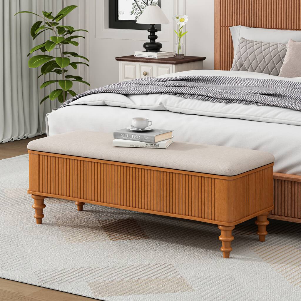 Multi-Functional Storage Ottoman Bench, Storage Bench