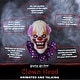 preview thumbnail 5 of 9, Haunted Hill Farm 20-In. Hanging Talking Clown Head, Halloween Decoration for Indoor or Covered Outdoor Display, , Purple