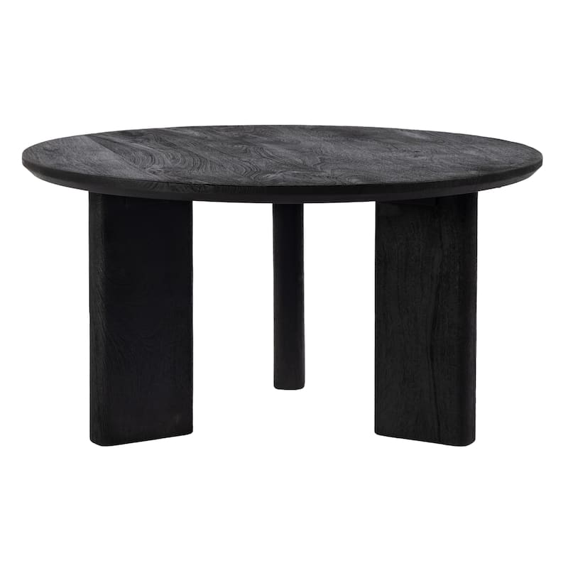 Jenni 30 in. W Round Wood Coffee Table