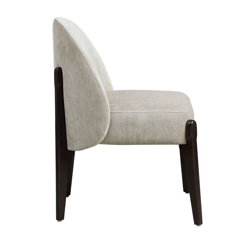 Oslo Chenille Wood Side Chair Set of 2