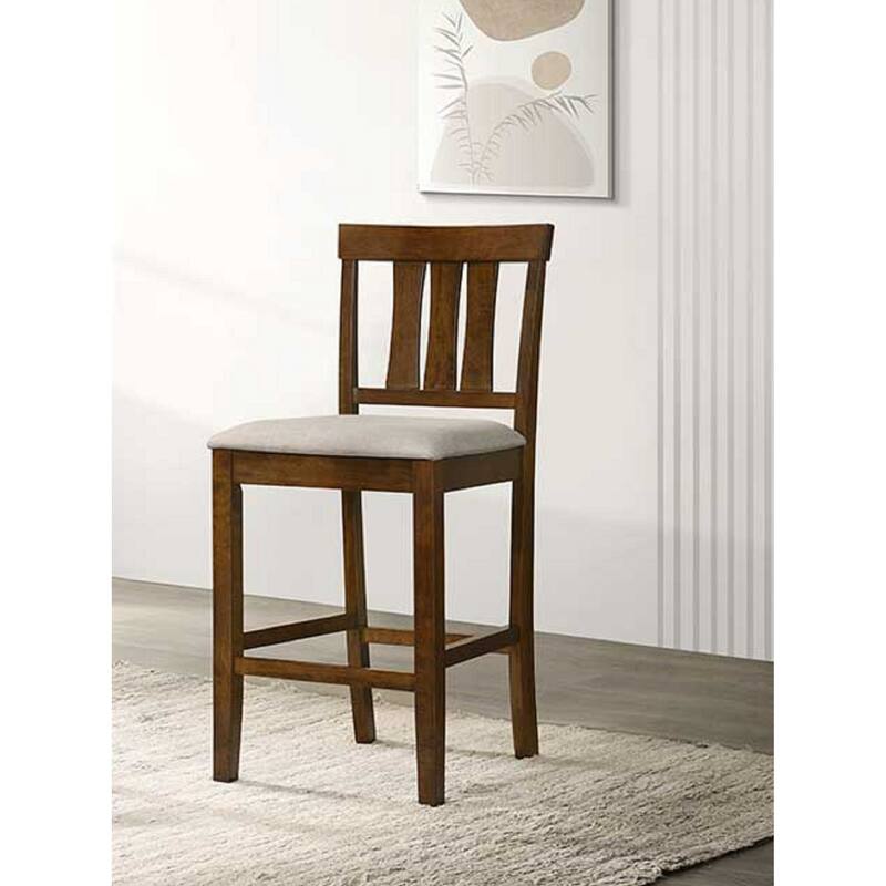 2-Piece Counter Height Chair Set - Cherry Finish Wood