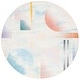 preview thumbnail 13 of 13, SAFAVIEH Kids Playhouse Machine Washable Slip Resistant Zusi Rug 6'7" Round - Blue/Ivory - Round