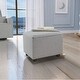 preview thumbnail 13 of 15, Evolur Holland Upholstered Ottoman in Thunder, Foot Rest Stool for Nursing Moms