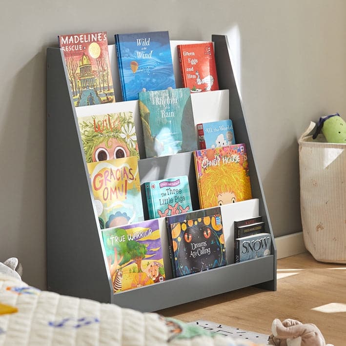 SoBuy KMB32-W, Children Kids Bookcase Storage Display Rack Organizer Holder