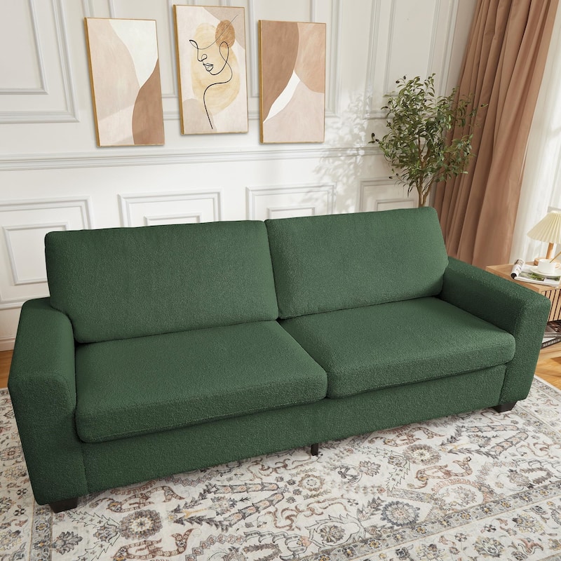 83'' Comfy Cloud Couch, Modern 3 Seater Deep Seat Sofa with Wide Armrester