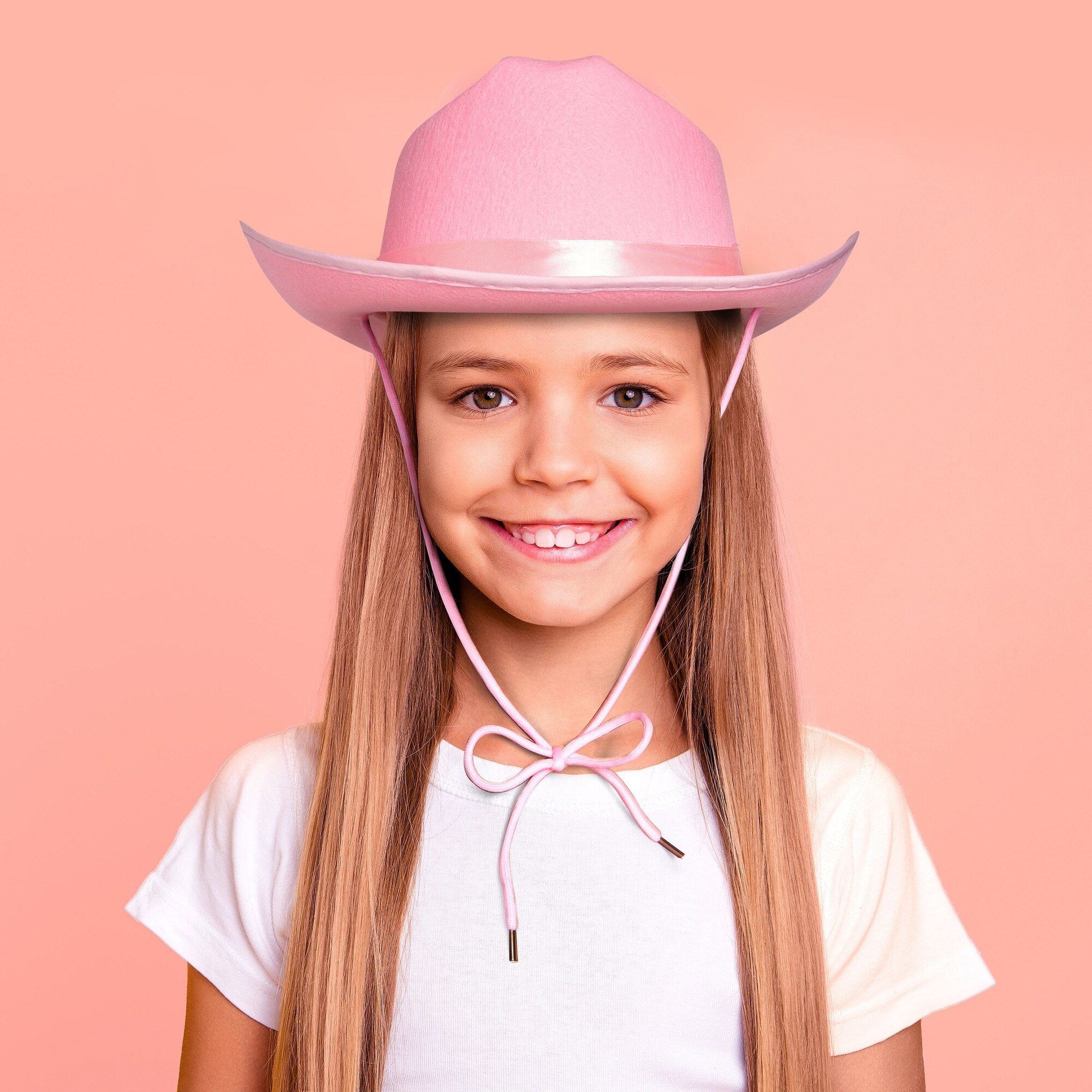 Pink cowgirl hat for child shop