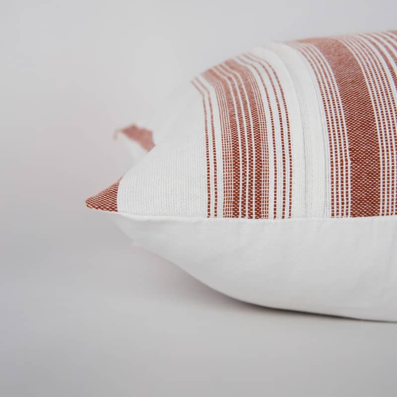 Rizzy Home Decorative Woven Stripe Throw Pillow