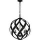 preview thumbnail 2 of 4, Earth Black Four Light Outdoor Pendant from the Blacksmith Collection