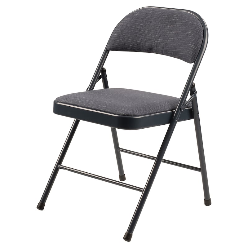 Commercialine 900 Series Fabric Padded Folding Chair - Pack of 4 - Blue
