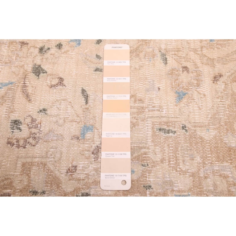 ECARPETGALLERY Hand-knotted Antalya Vintage Beige Wool Rug - 9'7 x 12'10