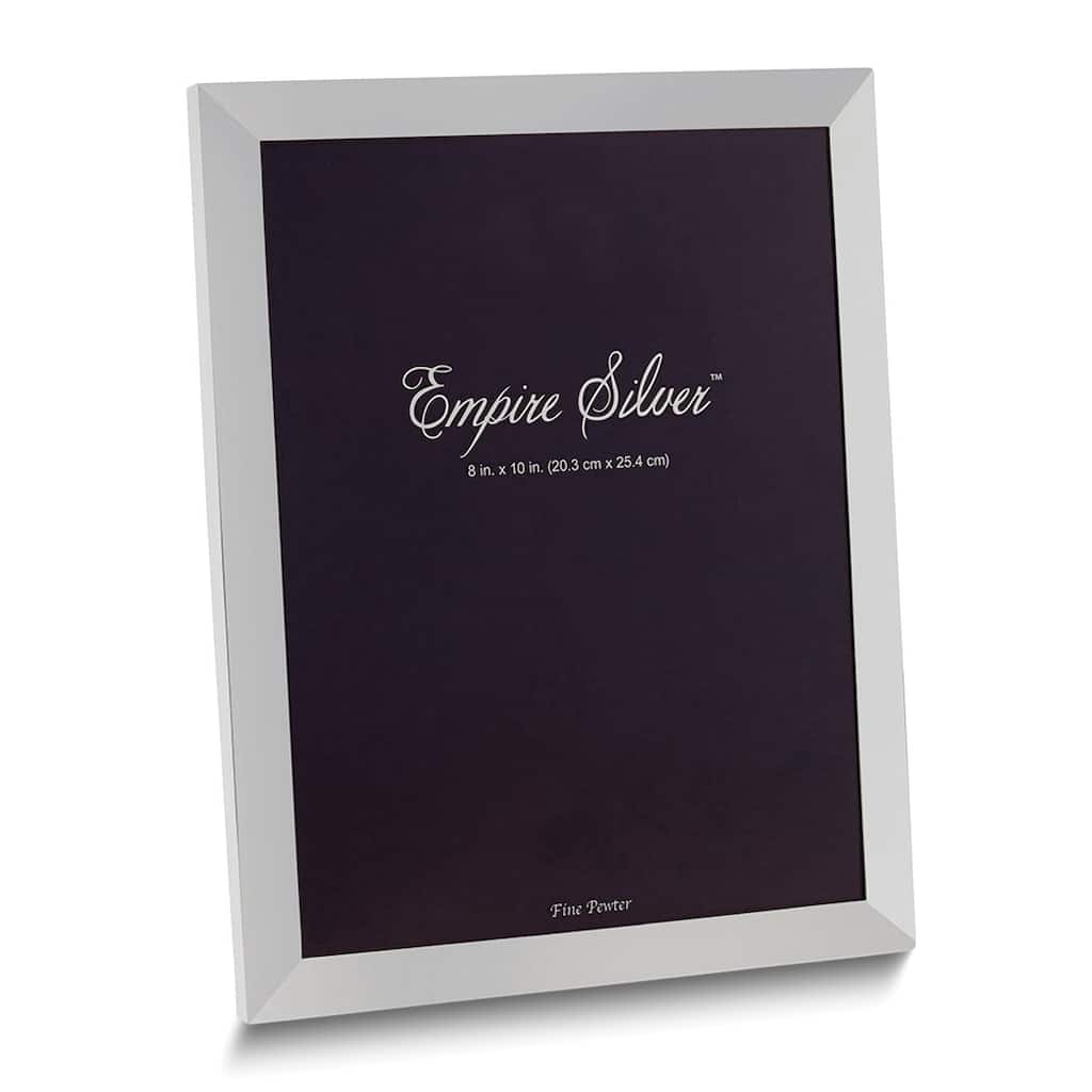 Curata Empire Polished Pewter 6.75 X 8.75 Photo Frame