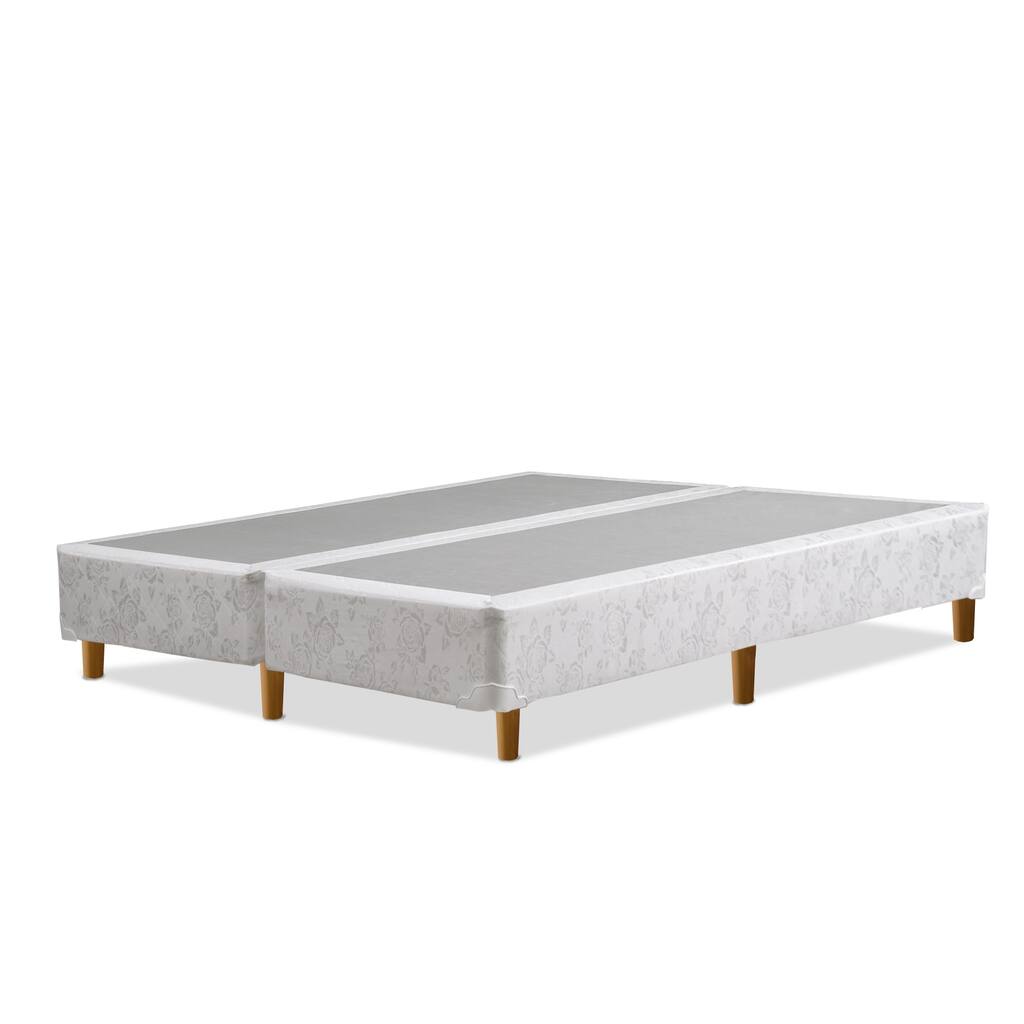 Onetan 8-Inch And 4-Inch Traditional Split Wood Box Spring / Foundation with Legs for Mattress.
