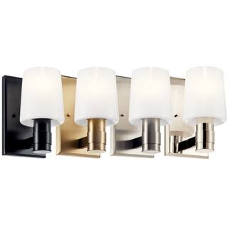Adani 1-Light Wall Sconce with Opal Glass Shade