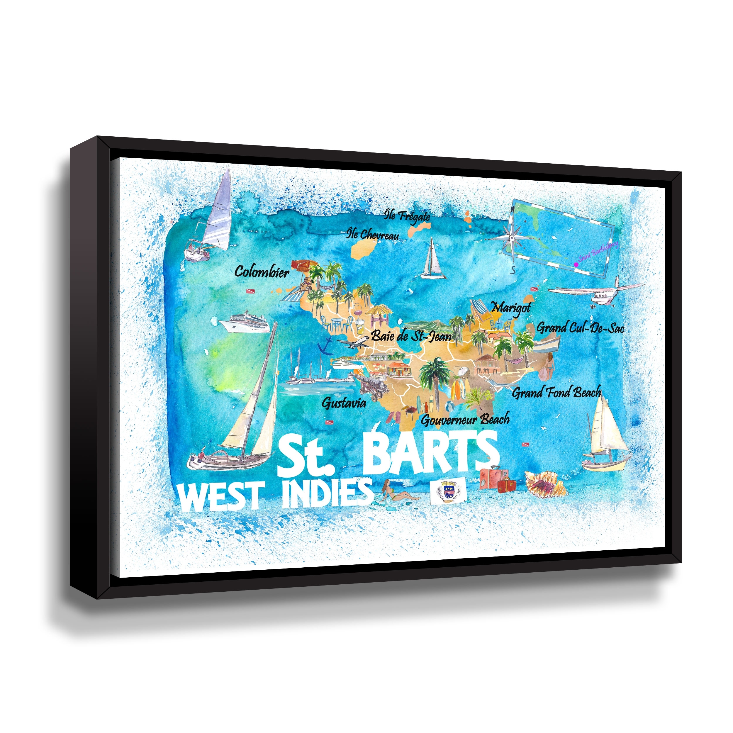 St. Barts Map & Where is St Barts?