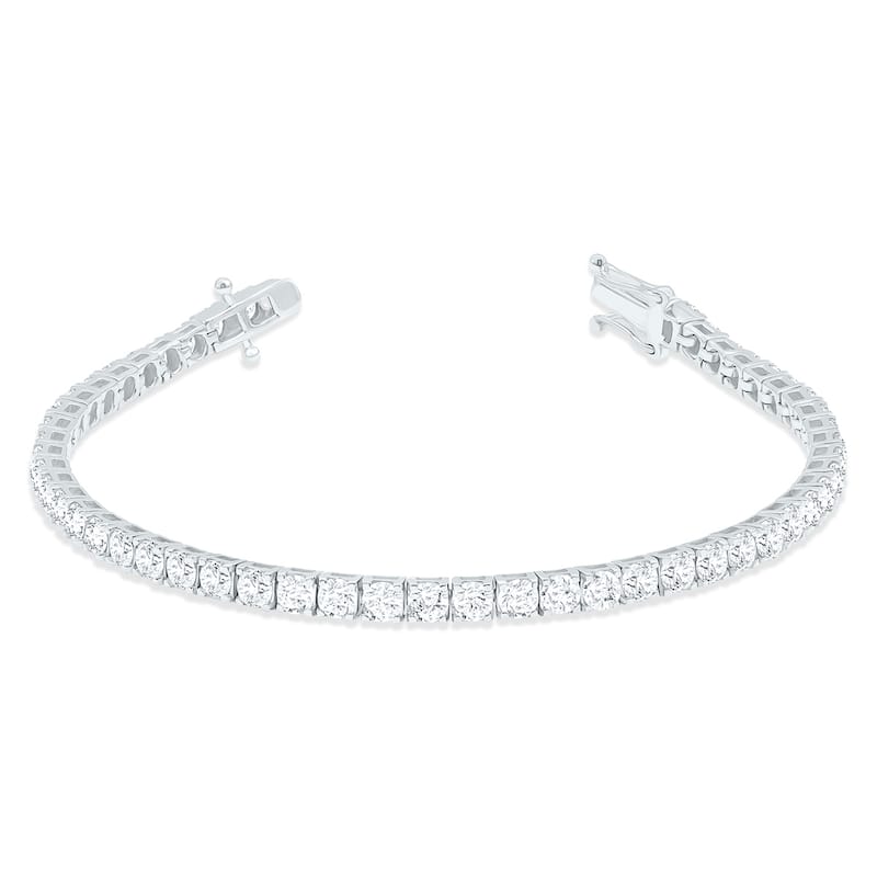 Marquee 7 Carat TW Diamond Tennis Bracelet in 14K White Gold