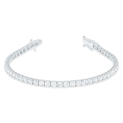 Marquee 7 Carat TW Diamond Tennis Bracelet in 14K White Gold