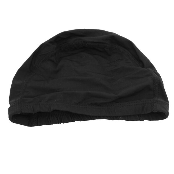 Shop Adults Polyester Elastic Swim Hat Swimming Cap Black 7 9 Inch Long On Sale Overstock 29921767