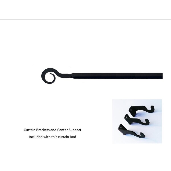 Curl Curtain Rod - LG (Hardware is INCLUDED)