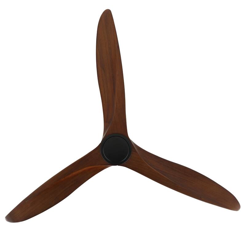GetLedel 60" Solid Wood 3-Blade DC Motor Ceiling Fan with Remote Control
