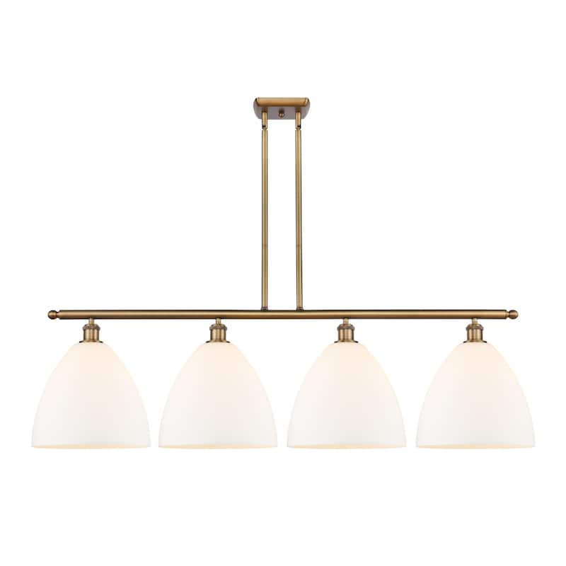 Innovations Lighting 516-4I-14-50 Bristol Linear Bristol 4 Light 50" - Brushed Brass / Matte White