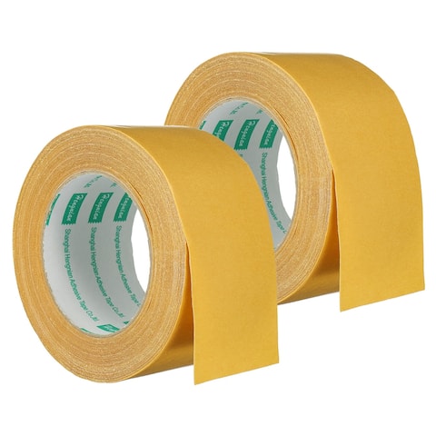 Double Sides Adhesive Tapes Duct Cloth Mesh Fabric - Yellow