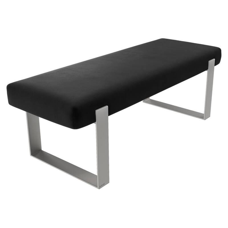 Vant Upholstered Bed Bench - Velvet Black