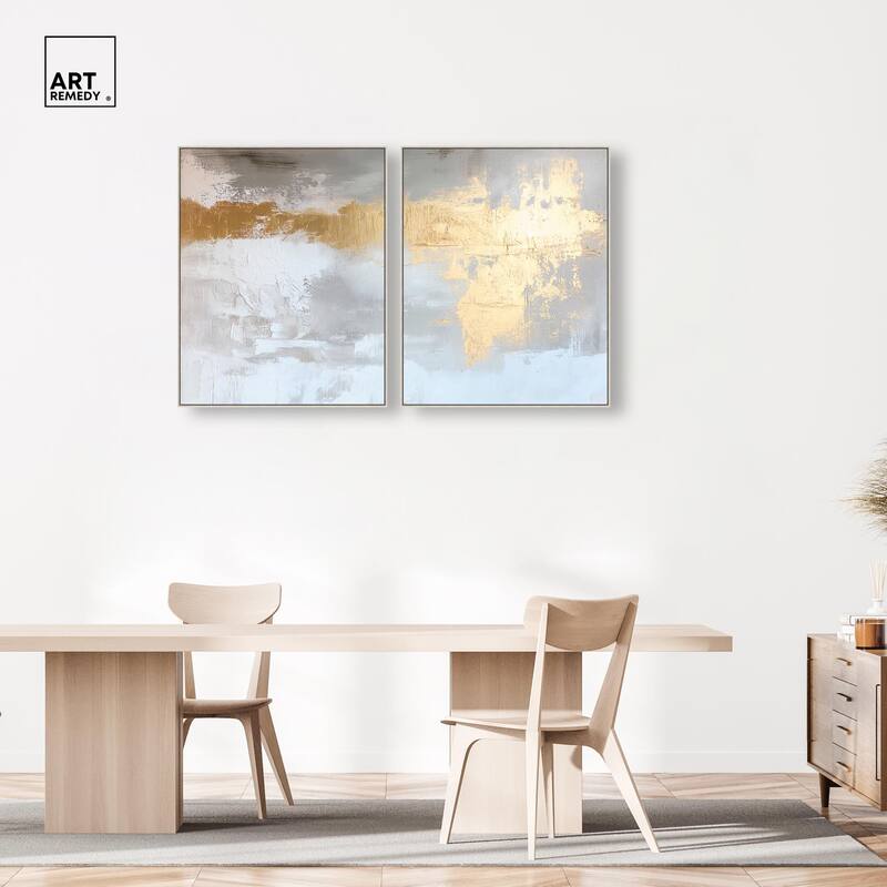 Golden Glaze I Canvas Set of 2 by Art Remedy