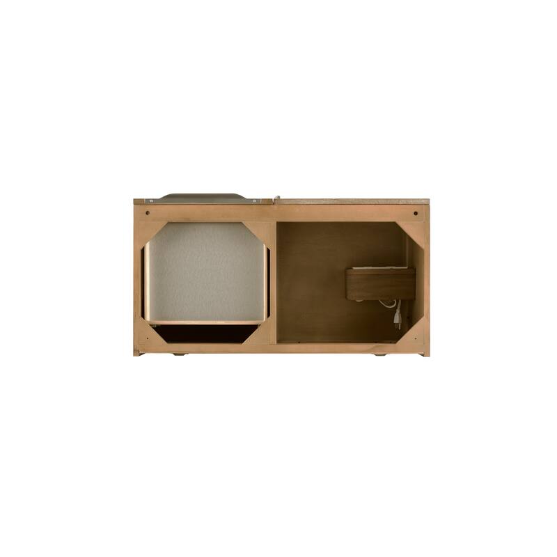 James Martin Vanities Columbia 36" Single Vanity, Latte Oak with Brushed Nickel Hardware