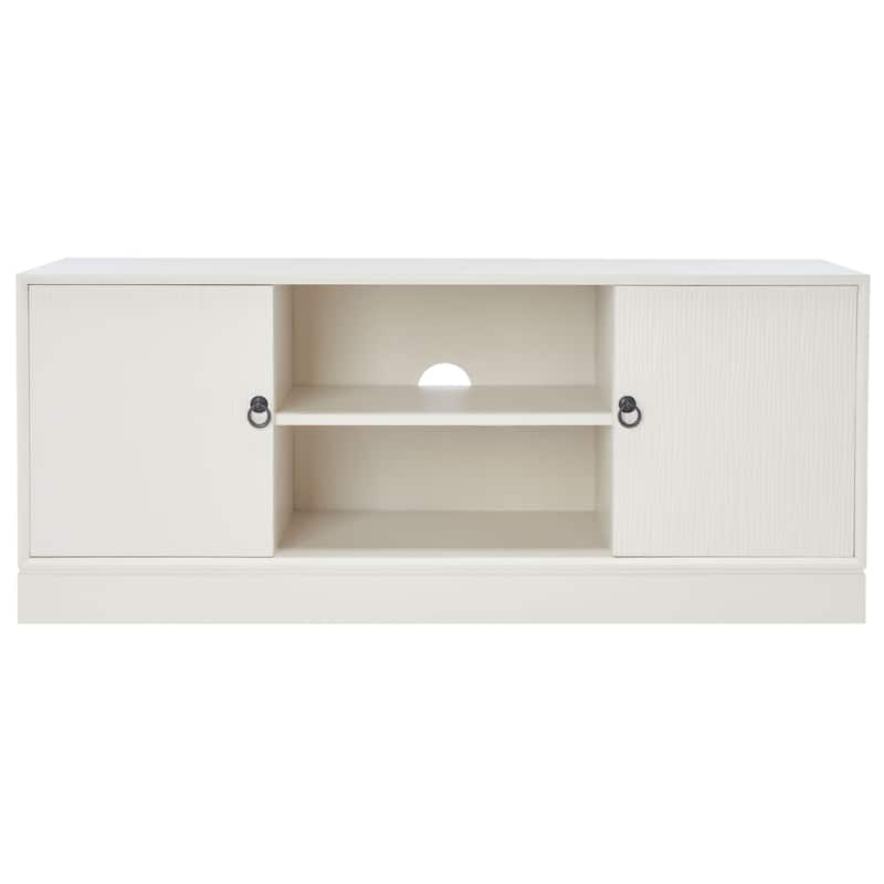 SAFAVIEH Bronwyn 2 Door 1 Shelf Media Stand - 47" W x 16" D x 20" H - 47Wx16Dx20H