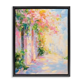Stupell Quaint Village Home Framed Floater Canvas Wall Art Design By ...