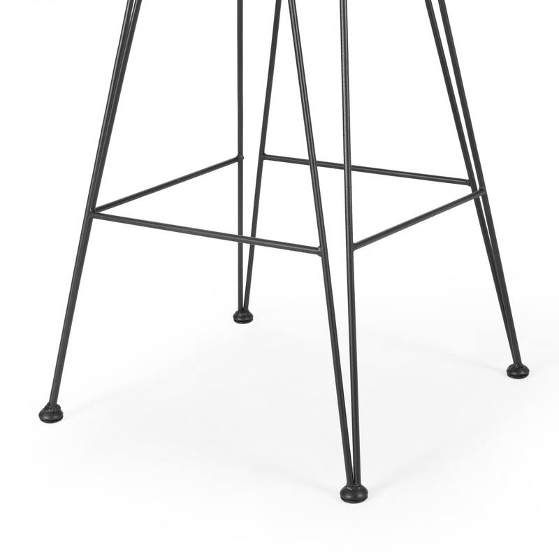 Dale Outdoor Wicker Barstools, (Set of 2) by Christopher Knight Home