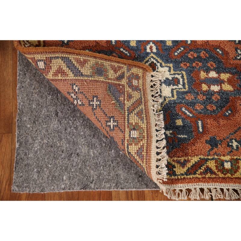 Geometric Kazak Indian Runner Rug Handmade Wool Carpet - 2'6"x 9'10"