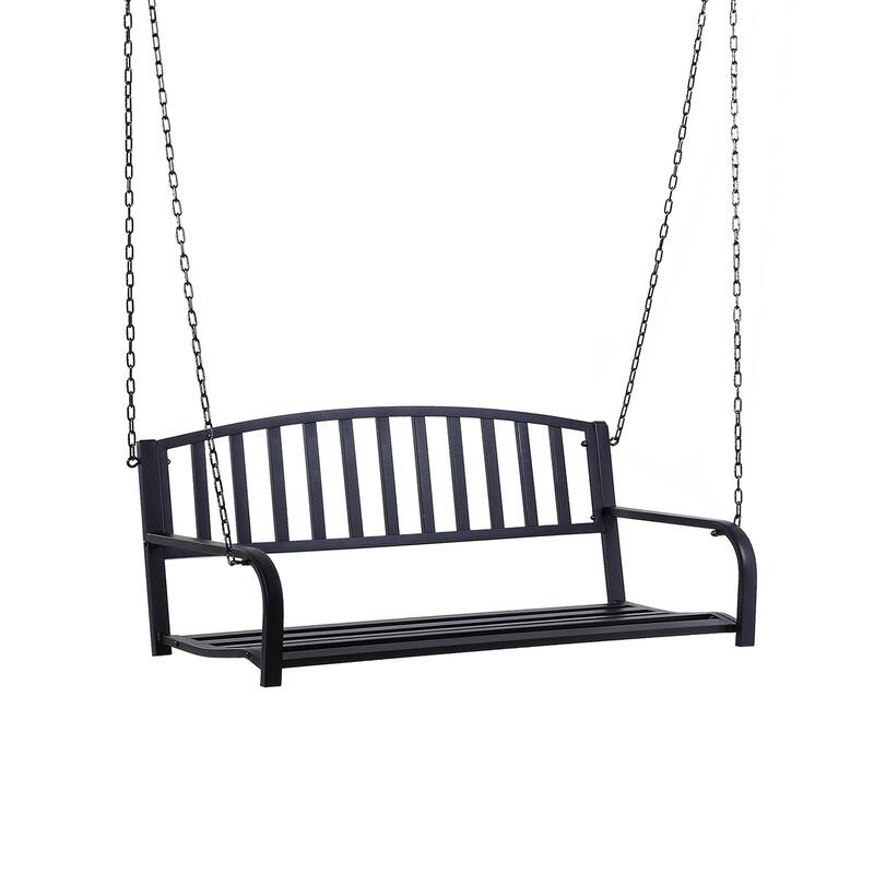 Outsunny 2-person Front Hanging Porch Swing Bench