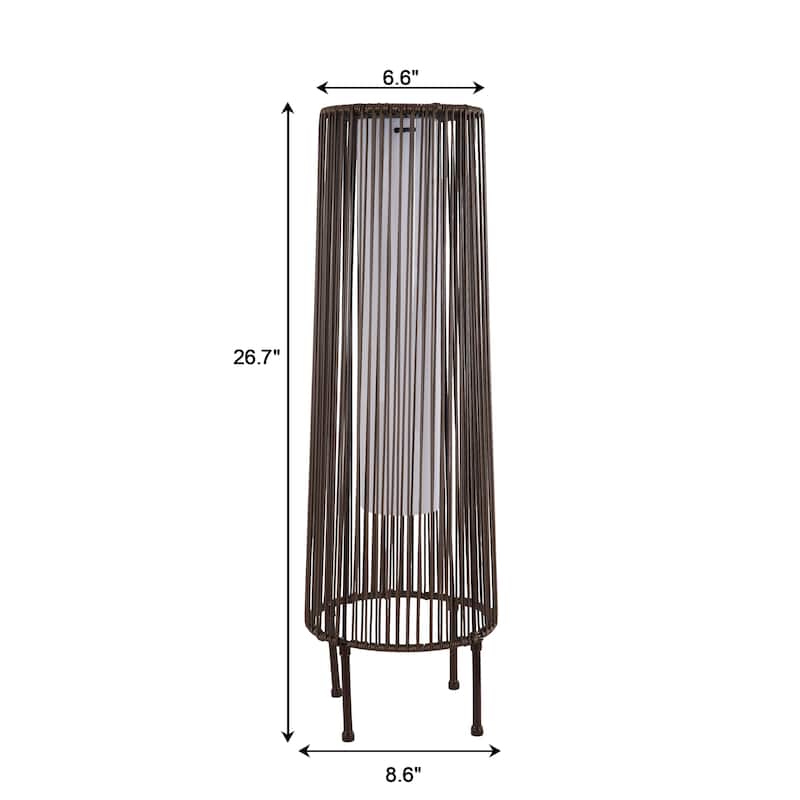 2 Pack Outdoor Solar Light Floor Lamps